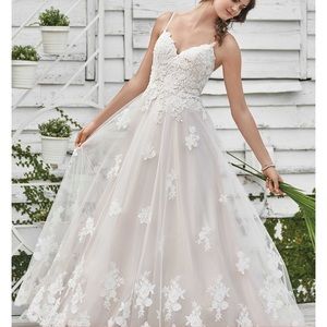 Lillian West floral lace wedding gown